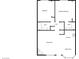Detailed floor plan featuring two bedrooms, two bathrooms, a living room, kitchen, and dining area layout at 913 Boulder Springs Dr # 202, Las Vegas, NV 89128
