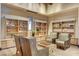 A well-lit lobby area with comfortable seating and built-in shelving at 9921 Rams Leap Ave, Las Vegas, NV 89166