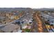 Aerial view of a residential neighborhood with well-maintained homes at 10372 Thurso Ave, Las Vegas, NV 89166