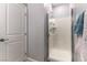 Bathroom featuring a standing shower with white walls at 10372 Thurso Ave, Las Vegas, NV 89166