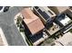 Aerial shot featuring an inviting backyard with a well-manicured lawn and a cozy patio set at 10624 Tuckermans Ave, Las Vegas, NV 89129