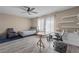 Bedroom with a queen bed and desk at 10624 Tuckermans Ave, Las Vegas, NV 89129