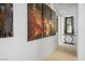 Bright hallway featuring modern decor and elegant tile flooring at 11037 Clarion Ln, Las Vegas, NV 89134