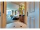 Luxurious bedroom with city views and comfortable furnishings at 145 E Harmon Ave # 3103, Las Vegas, NV 89109