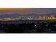 City and mountain views at night with beautiful glow at 2850 Thunder Bay Ave, Henderson, NV 89052