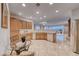 Bright kitchen with bar and breakfast area overlooking the outdoor views at 2850 Thunder Bay Ave, Henderson, NV 89052