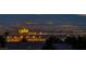 Distant view of the illuminated city at night at 2850 Thunder Bay Ave, Henderson, NV 89052