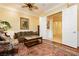 This sitting room features hardwood floors and neutral paint at 2859 Hayden Creek Ter, Henderson, NV 89052
