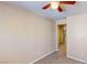 Carpeted bedroom with a view to the hallway at 3820 Ice Storm Ct, Las Vegas, NV 89129