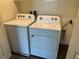 Dedicated laundry room with a white washer and dryer for convenient laundry at 532 Clearsable Ave, Henderson, NV 89044