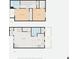Detailed floor plan showcasing the layout of the home, including bedrooms, living areas, and storage at 584 Sellers Pl, Henderson, NV 89011