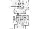 Detailed floor plan showcasing the layout of this two-story home, including bedroom, kitchen, and living areas at 730 Rusty Spur Dr, Henderson, NV 89014