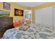 Bright bedroom featuring neutral walls, with an ensuite bathroom and ample natural light at 7950 W Flamingo Rd # 1003, Las Vegas, NV 89147