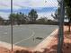 Full basketball court with professional paint and fencing at 8209 Chapelle Ct, Las Vegas, NV 89131