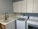 Well-equipped laundry room with modern appliances and ample storage at 8209 Chapelle Ct, Las Vegas, NV 89131