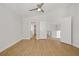 Bright bedroom features laminate flooring, ceiling fan, and seamless flow at 830 Binbrook Dr, Henderson, NV 89052
