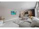 Cozy living room with a comfortable sofa, and modern decor at 9416 Rolling Ridge Ln, Las Vegas, NV 89134