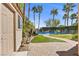 Lush backyard with a sparkling pool, perfect for outdoor entertaining and relaxation at 134 Wentworth Dr, Henderson, NV 89074