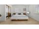 Bright bedroom features a large window with shutters and mirrored closet doors at 134 Wentworth Dr, Henderson, NV 89074