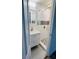 Updated bathroom with mosaic accent tiles, modern vanity and walk in shower at 1801 Griffith Ave, Las Vegas, NV 89104