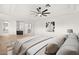 Inviting primary bedroom suite with trey ceilings and a luxurious en suite bathroom at 6004 Chessington Ave, Las Vegas, NV 89131