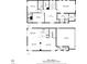 Complete home floor plan showing layout with kitchen, bedrooms, bathrooms, dining, living room and garage at 7865 Solid Horn Ct, Las Vegas, NV 89149