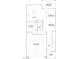Detailed floor plan showcasing the layout of the first floor, including the garage, kitchen, and living areas at 8902 Sasquatch Run Ave, Las Vegas, NV 89166