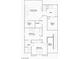 Upstairs floor plan featuring bedrooms, bathrooms, laundry, and walk-in closets in this modern home design at 8902 Sasquatch Run Ave, Las Vegas, NV 89166