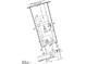 Property line and plot plan showing lot dimensions, garage placement, and street access at 11640 Desert Hollow Ave, Las Vegas, NV 89138