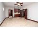 This bonus room offers abundant space, built-in cabinets, and detailed woodwork at 1800 Melfi Ct, Henderson, NV 89012