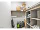 Walk-in closet providing storage space and organization at 4333 Glossier Ave, North Las Vegas, NV 89084
