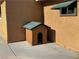 Charming view of a dog house with a green roof outside of the home at 5157 New Bedford Dr, Las Vegas, NV 89122