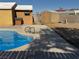 A refreshing pool for outdoor living and relaxation with adjacent landscaping adding aesthetic appeal at 5157 New Bedford Dr, Las Vegas, NV 89122