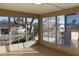 Screened-in patio offers an extended living space with views of the well-manicured backyard landscaping at 9904 Arbuckle Dr, Las Vegas, NV 89134