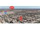 Beautiful aerial view features a desert community near Lone Mountain, complete with easy highway access and views at 10729 Marathon Bell Ln, Las Vegas, NV 89129