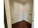 Functional laundry room with vinyl flooring, and hookups for a washer and dryer at 108 Spur Ranch Ave, North Las Vegas, NV 89032