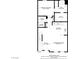 Detailed floorplan of the second story showcasing the primary bedroom, kitchen, bath, and living/dining room at 1103 Tektite Ave, Henderson, NV 89011