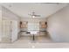 Bright office featuring a ceiling fan, custom desk and cabinetry, and great light at 1363 Yeager Ave, Las Vegas, NV 89123