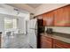 Kitchen with stainless steel appliances next to breakfast nook at 1713 Queen Victoria St # 104, Las Vegas, NV 89144