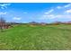 Expansive green space offering an open field with desert landscaping and mountain views at 244 Native Stone St, Las Vegas, NV 89138