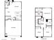 Detailed floor plan showcasing the layout of both the first and second floors of the home at 2657 Fawn Beige Ct, North Las Vegas, NV 89086