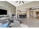 Open-concept living space connects seamlessly with the kitchen, creating an ideal space for entertaining at 2885 Red Springs Dr, Las Vegas, NV 89135