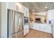 Modern kitchen features stainless steel appliances, white cabinetry, and opens to the living space at 3101 Hayden Ct, Las Vegas, NV 89134