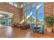 Bright lobby features soaring ceilings, natural stone accent wall, and seating area at 3101 Hayden Ct, Las Vegas, NV 89134