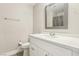 Bathroom with vanity, quartz countertop and updated fixtures at 3249 Palmdesert Way, Las Vegas, NV 89120
