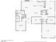 Detailed floor plan showcasing the layout of the home, including the kitchen, living room, bedrooms, and bathrooms at 3249 Palmdesert Way, Las Vegas, NV 89120