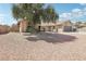 Lovely single-story home with desert landscaping, mature tree, and two car garage at 3249 Palmdesert Way, Las Vegas, NV 89120