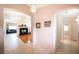 Inviting hallway with arched doorways leading to living areas and bedrooms at 3696 Waynesvill St, Las Vegas, NV 89122
