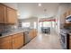 Bright and airy kitchen featuring a breakfast nook and granite countertops at 3696 Waynesvill St, Las Vegas, NV 89122