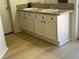 Bathroom vanity with double sinks and granite countertops at 3741 Round Robin St, North Las Vegas, NV 89032